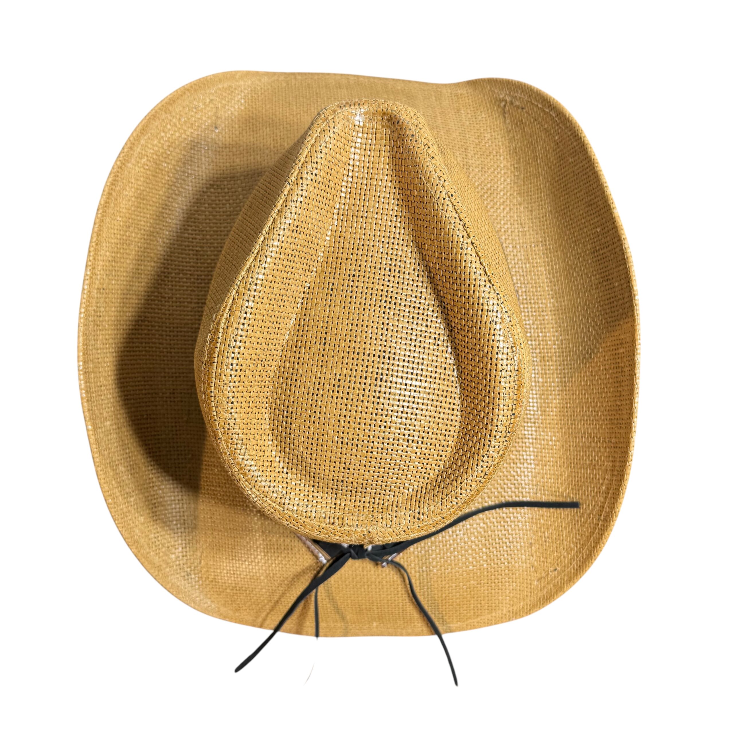 Floral Embroidered Straw Cowgirl Hat – Western Cowboy Hat with Decorative Band - Image 3