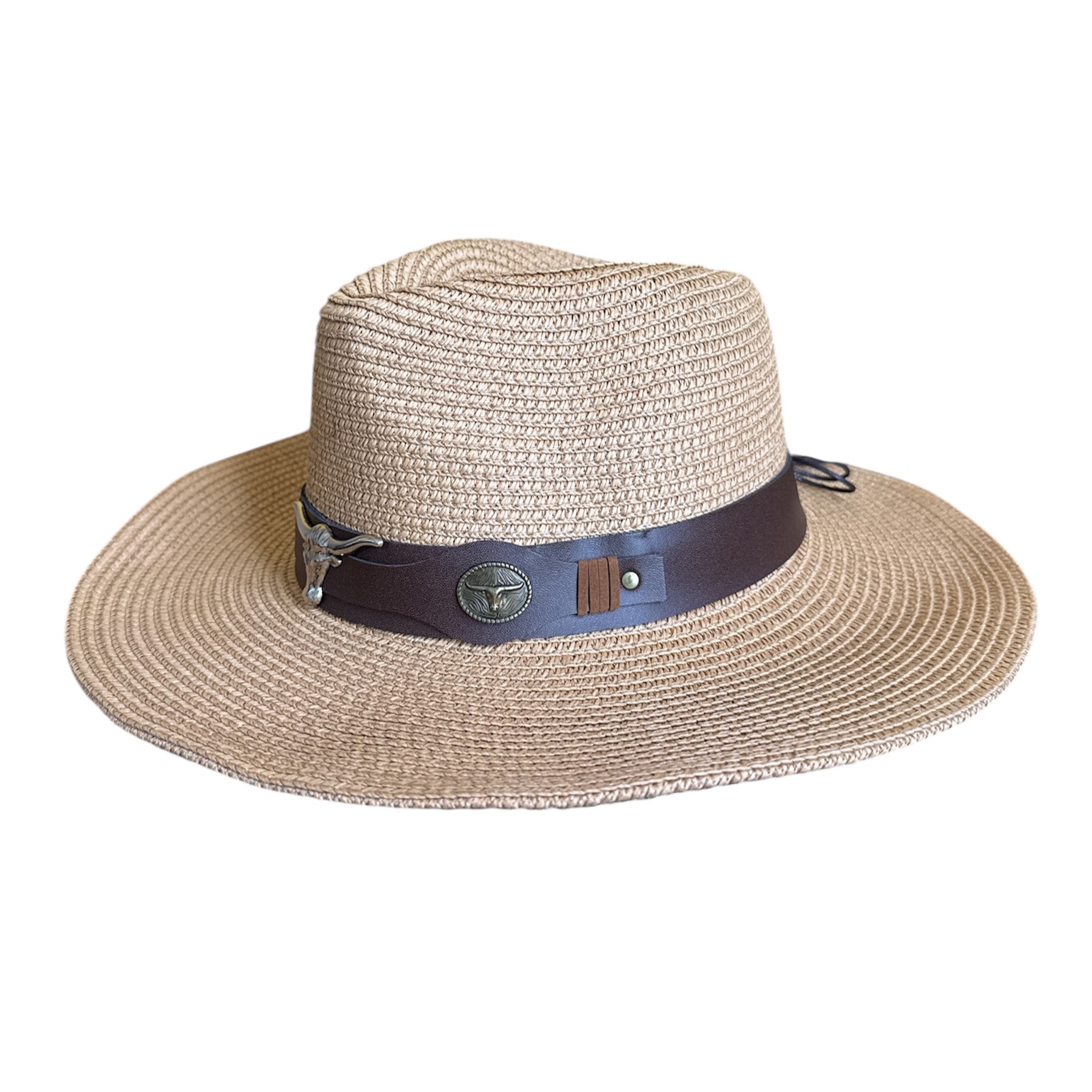 Foldable Straw Cowboy Sun Hat – Packable Western Beach Hat with Wide Brim - Image 8