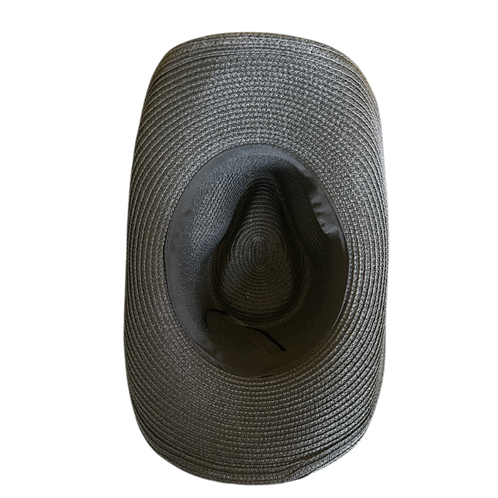 Foldable Straw Cowboy Sun Hat – Packable Western Beach Hat with Wide Brim - Image 10